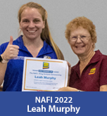 NAFI 2022 Scholarship recipient Leah Murphy